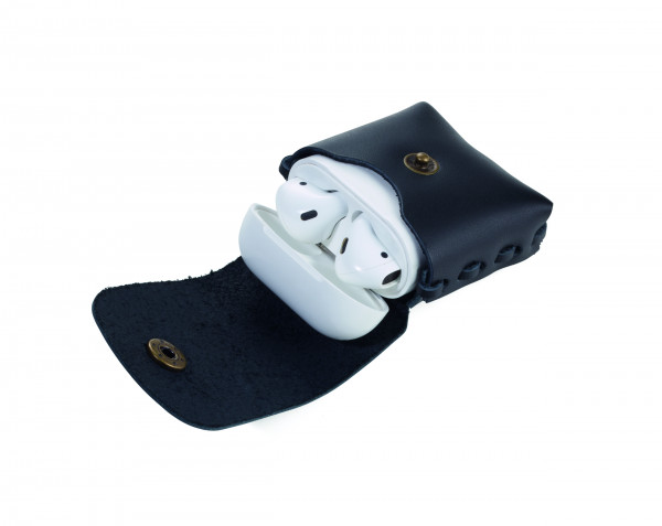DAS Etui für APPLE AirPods® 1.+ 2. Gen.sowie andere In-ear (kabellose) Kopfhörer. Mit Druckknopf und