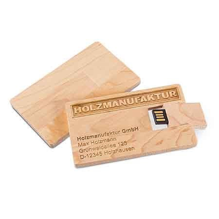 USB Card Holz