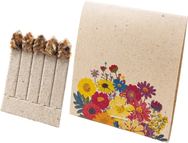 Pflanzsticks Blumenfreude, bunte Blumenmischung, 1-4 c Digitaldruck inklusive