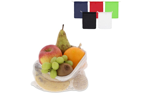 Wiederverwendbare Lebensmitteltasche OEKO-TEX® Baumwolle 25x30cm