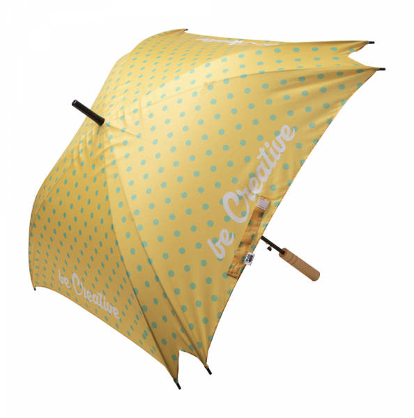 CreaRain Square RPET - individueller Regenschirm