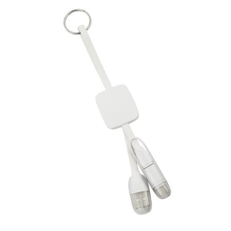 3-in-1 Schlüsselring mit Ladekabel
