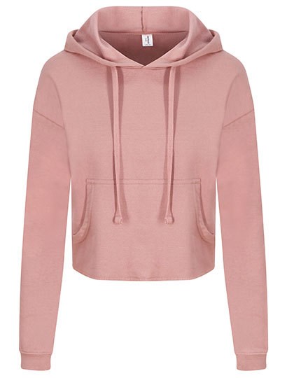 Just Hoods - Women´s Cropped Hoodie - Dusty Pink