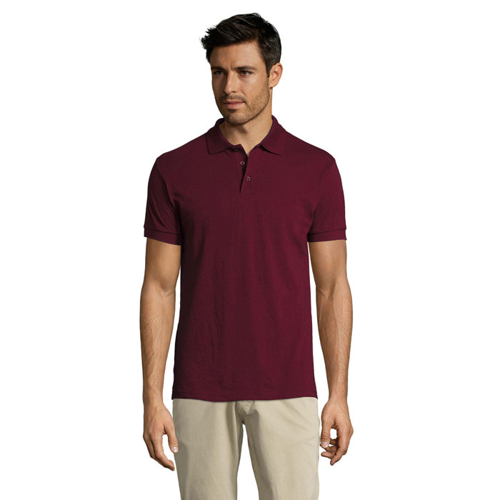 PRIME MEN - PRIME HERREN POLO 200g - Burgundy