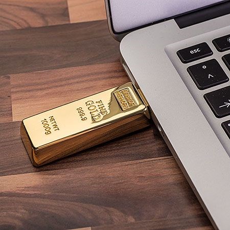 USB-Stick Goldbarren-Gold-512 MB