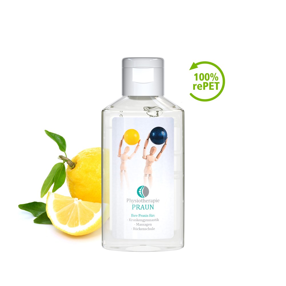 Handreinigungsgel, 50 ml, Body Label (R-PET)