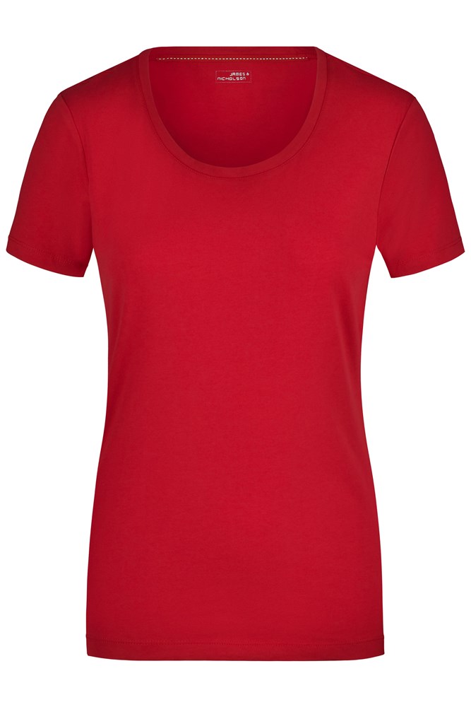 Ladies' Stretch Round-T - Red (ca. Pantone 200C)