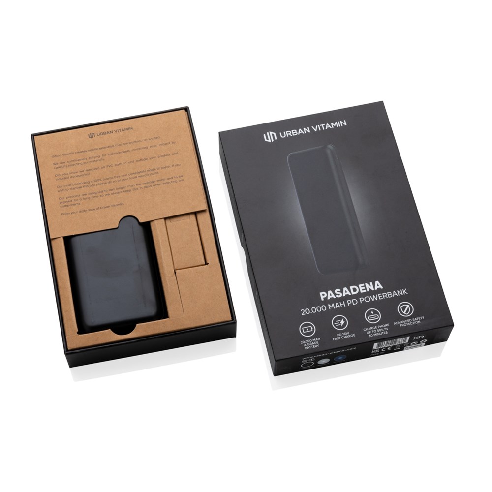 Urban Vitamin Pasadena 20.000mAh 18W PD Powerbank