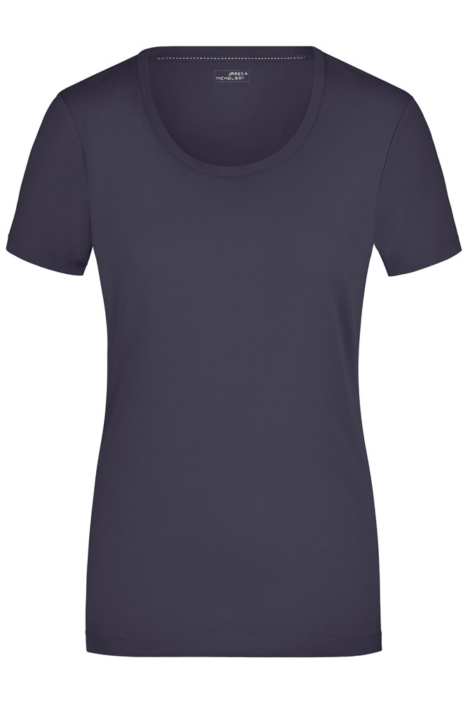 Ladies' Stretch Round-T - Navy (ca. Pantone 296C)