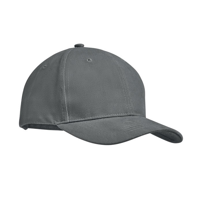 TEKAPO - Baseball cap 6 panels 270g/m² - grau