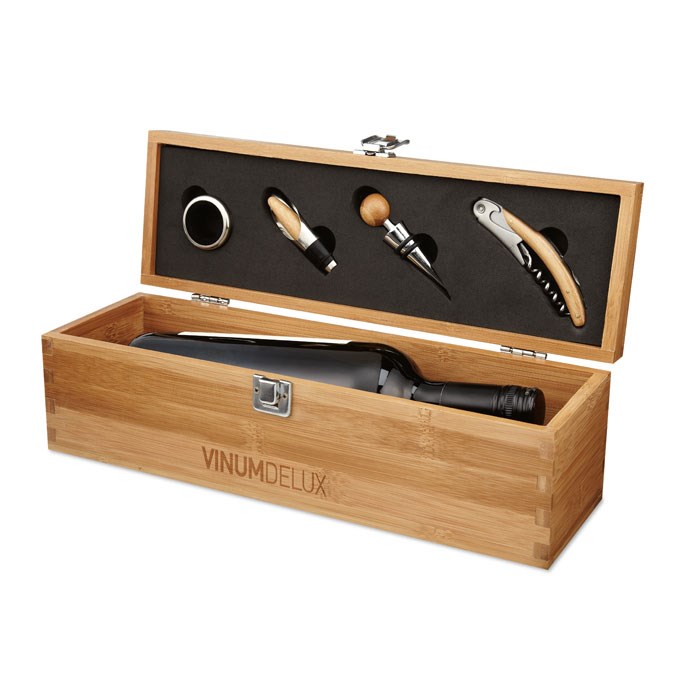 TARDOR - Wein-Set in Bambus-Box