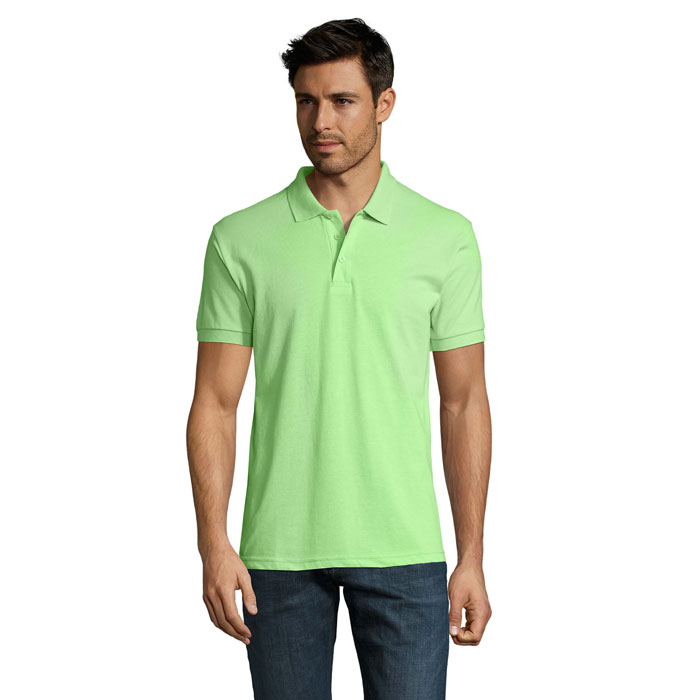 PRIME MEN - PRIME HERREN POLO 200g - Apple Green