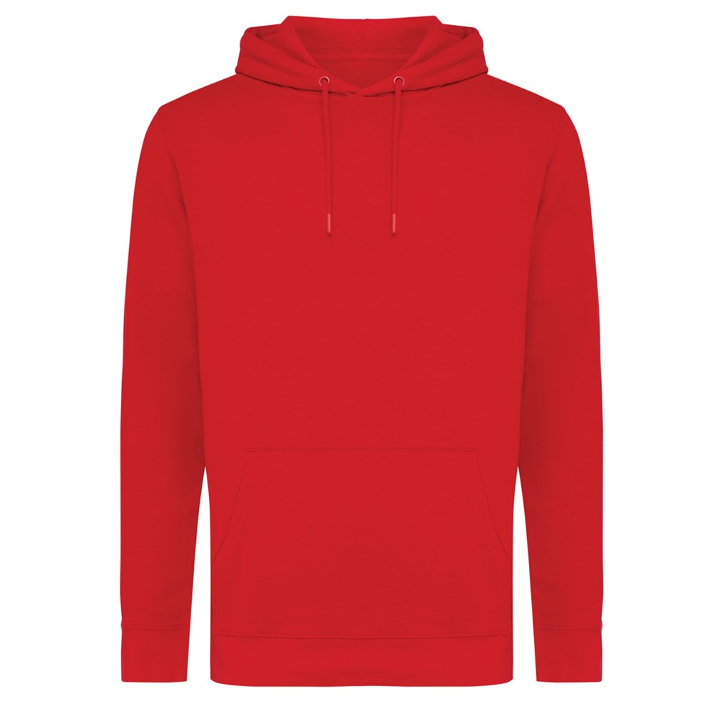 IQONIQ Jasper Hoodie aus recycelter Baumwolle - rot (± PMS 19-1757 TCX)
