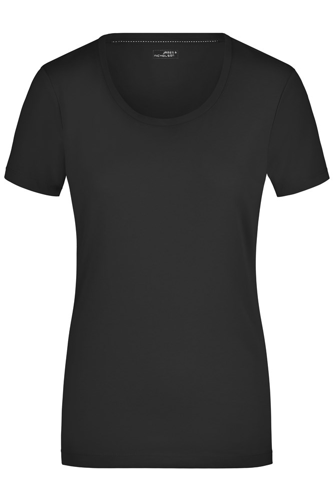 Ladies' Stretch Round-T - Black (ca. Pantone blackC)
