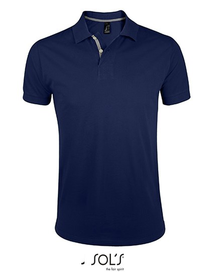 SOL´S - Men´s Polo Shirt Portland - French Navy, Grey (Solid)