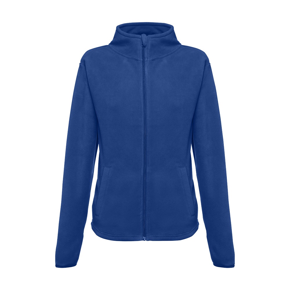 THC HELSINKI WOMEN. Polarfleecejacke aus Polyester mit Gürtel für Damen - Königsblau