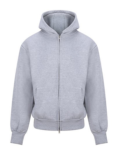 Just Hoods - Signature Heavyweight Zoodie - Heather Grey