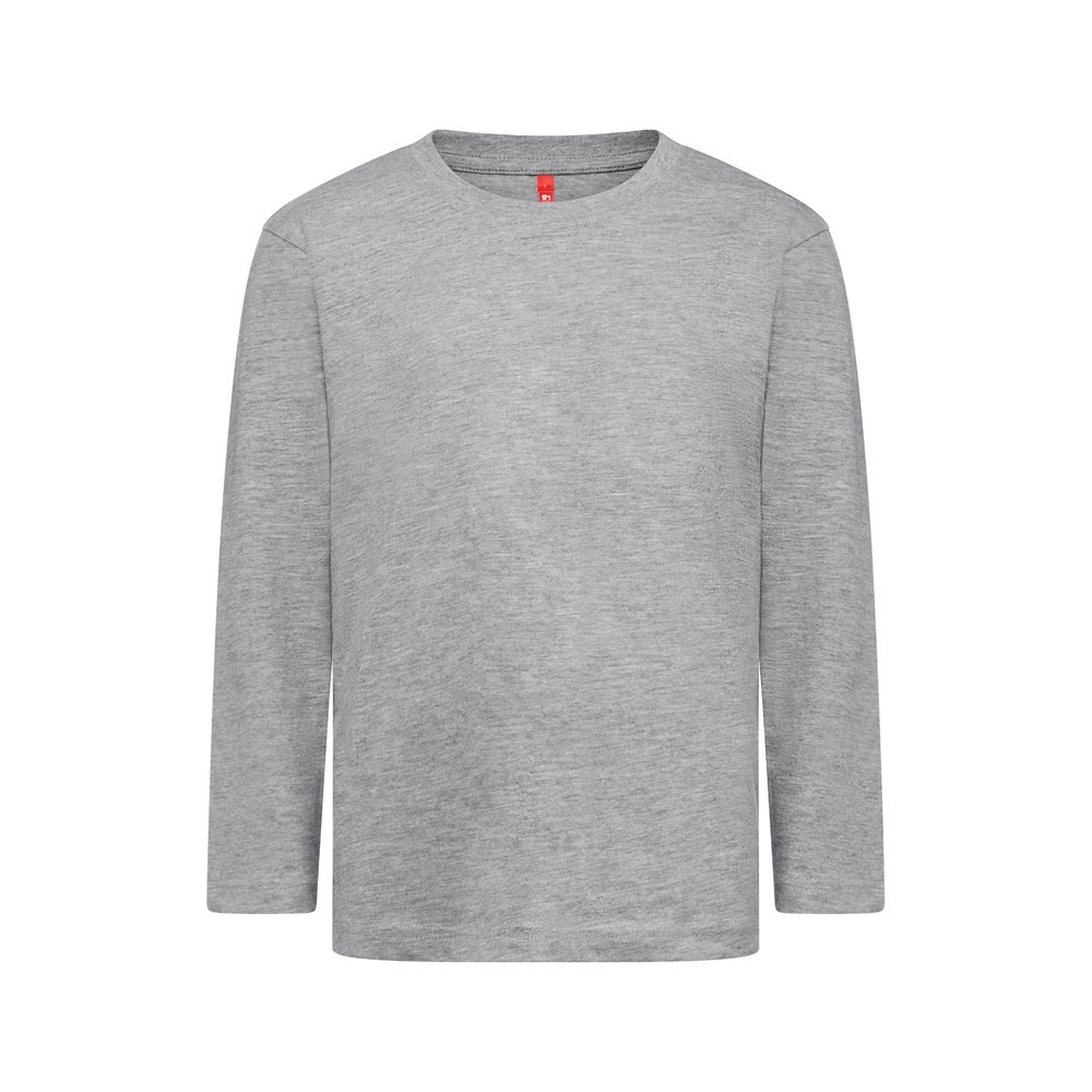 THC BUCHAREST KIDS. Langarmshirt - Hellgrau melliert