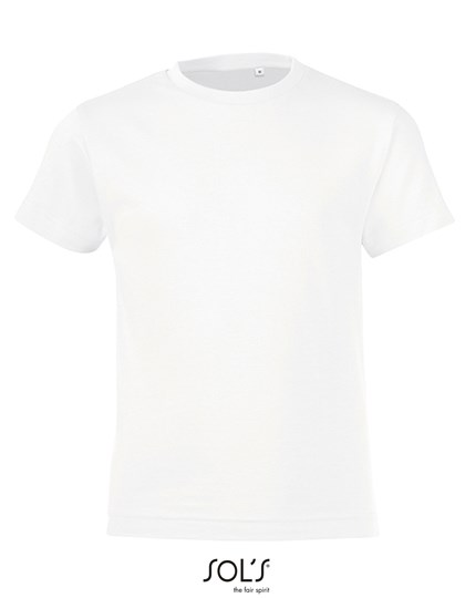 SOL´S - Kids´ Round Collar T-Shirt Regent Fit - White