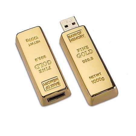 USB-Stick Goldbarren-Gold-512 MB