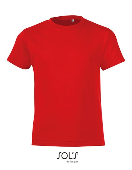 SOL´S - Kids´ Round Collar T-Shirt Regent Fit - Red