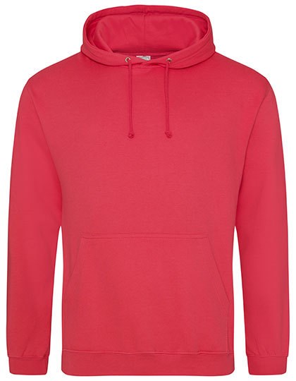 Just Hoods - College Hoodie - Lipstick Pink