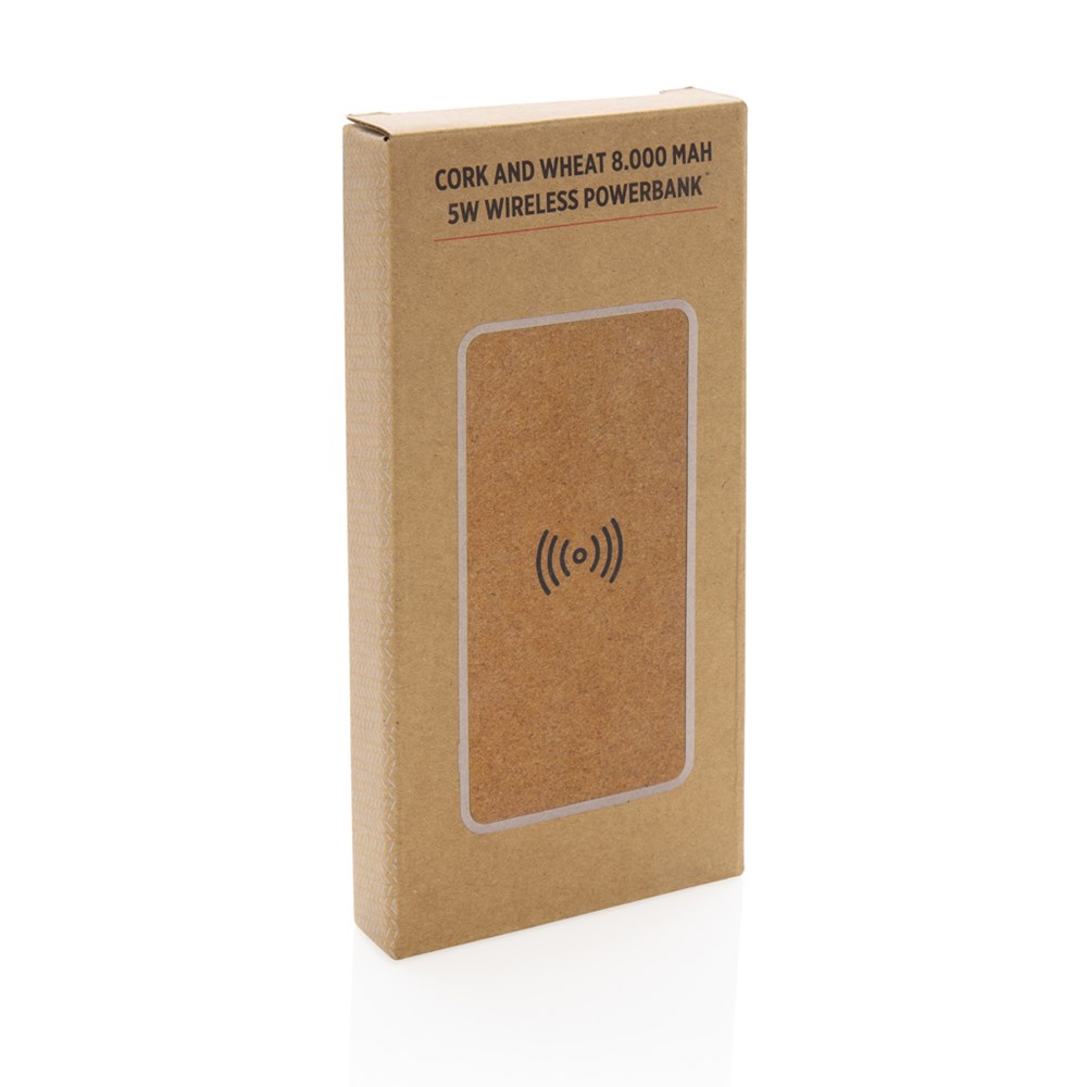 Kork und Weizen 8.000 mAh Wireless Powerbank