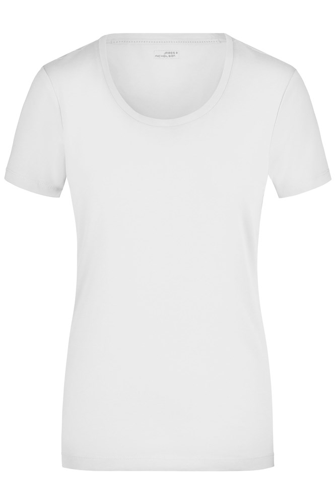 Ladies' Stretch Round-T - White (ca. Pantone white)