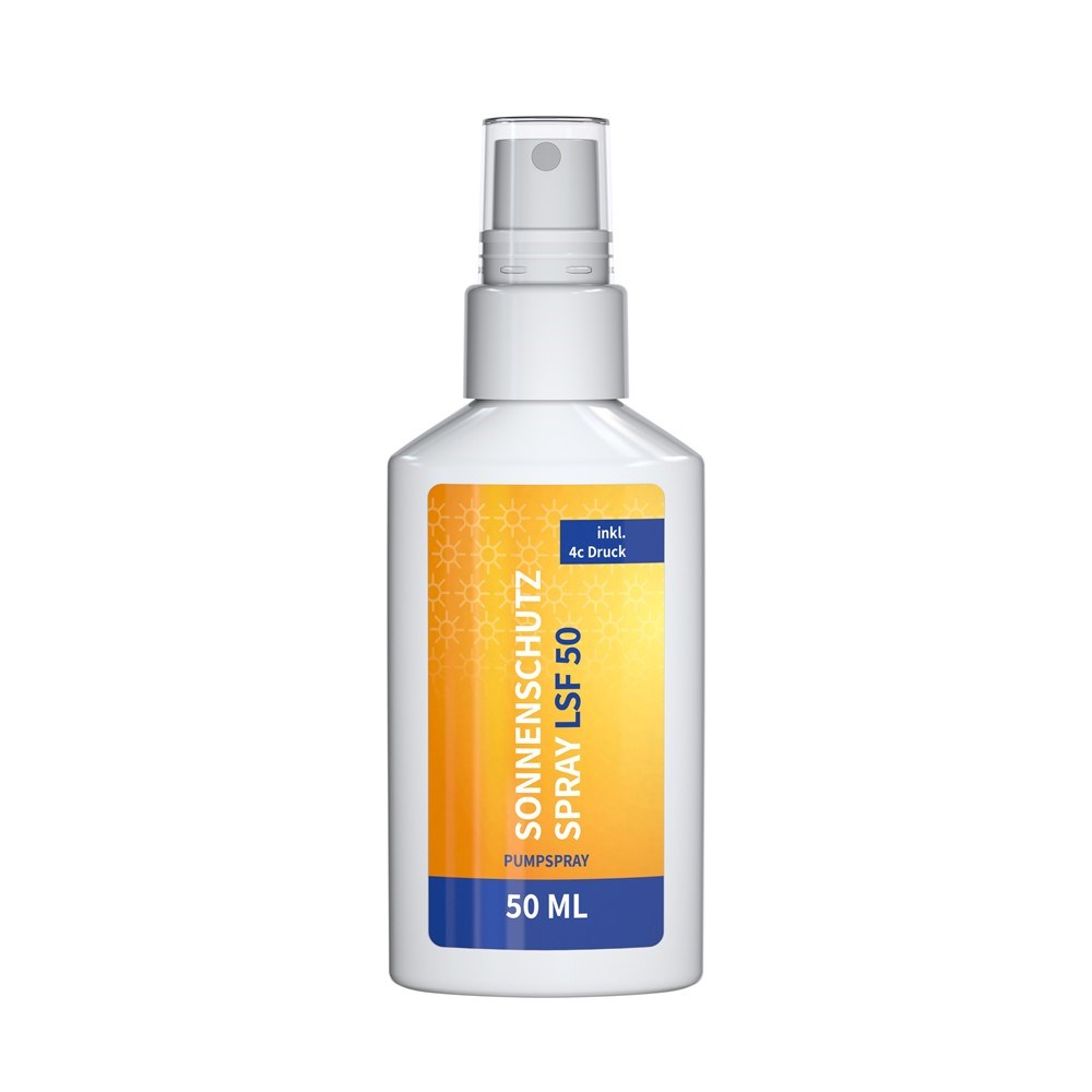 Sonnenschutzspray, (LSF 50) 50 ml, Body Label (R-PET)