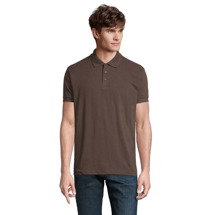 PRIME MEN - PRIME HERREN POLO 200g - Chocolate