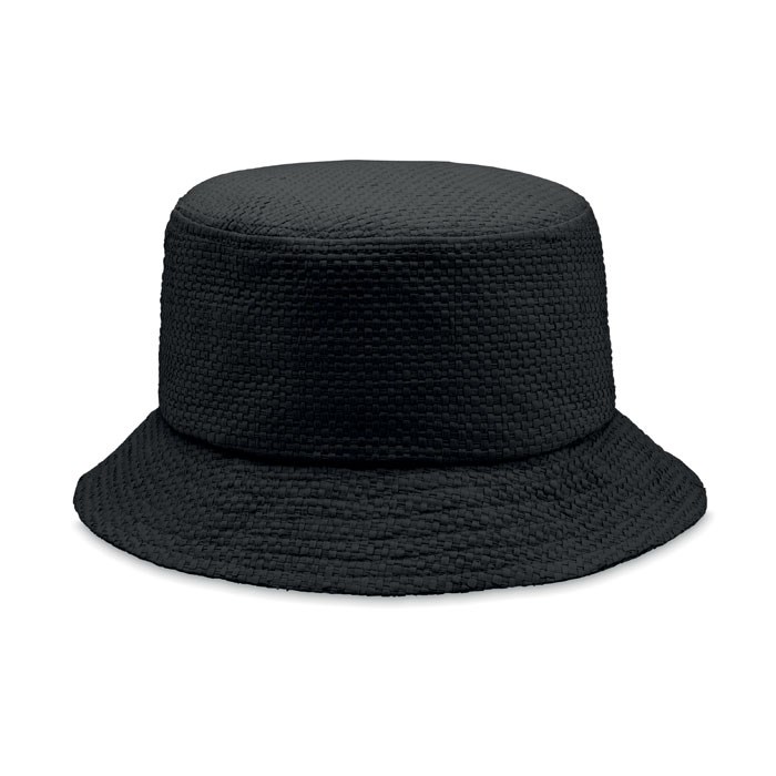 BILGOLA+ - BUCKET HAT PAPIERSTROH - schwarz