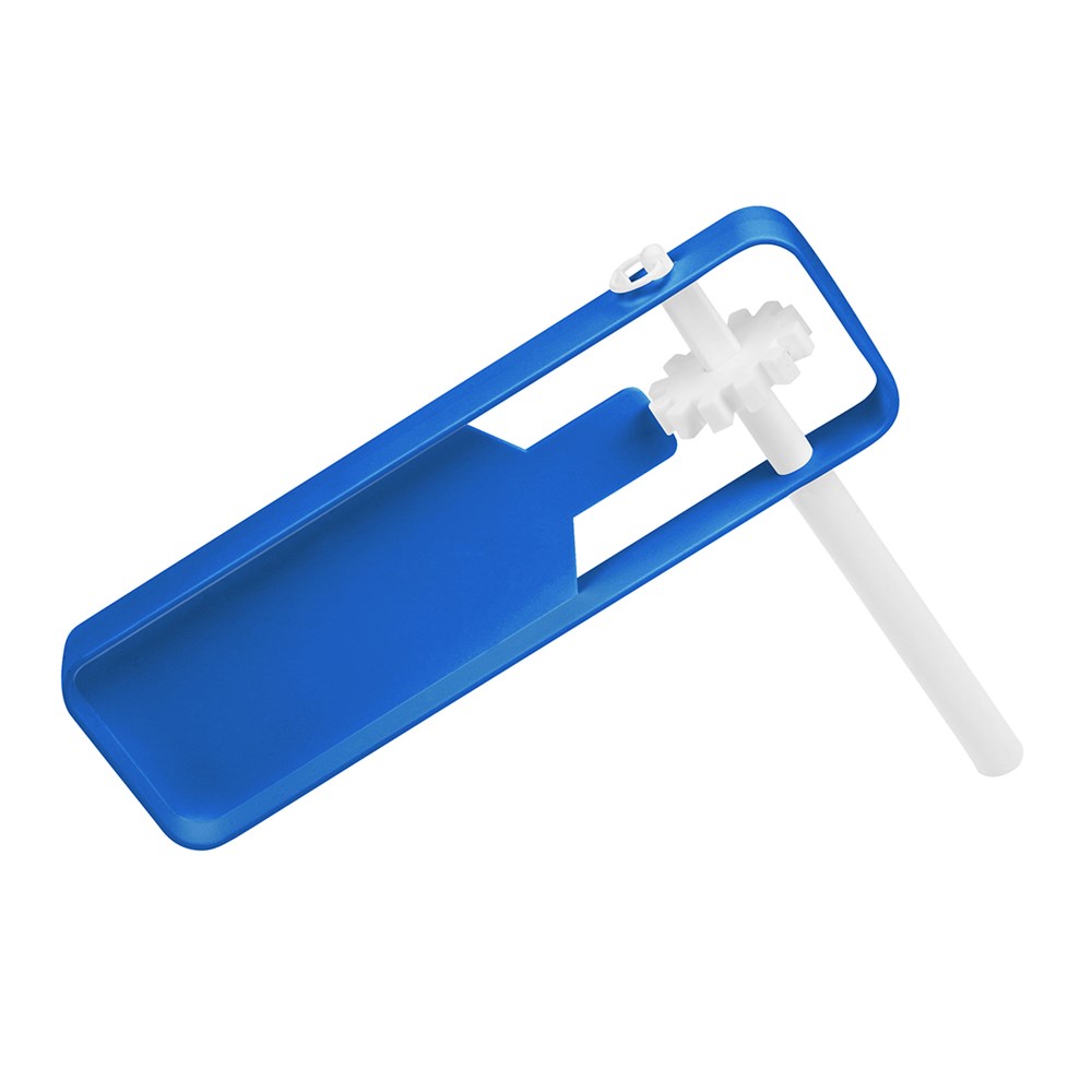 Schnarre - blau/weiß