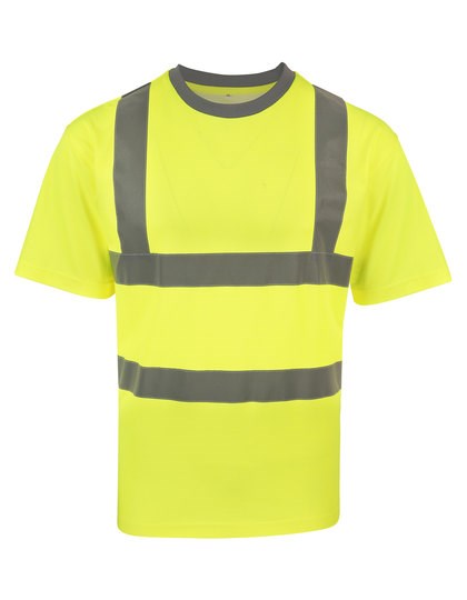 Korntex - Heavy Duty Polycotton Hi-Vis T-Shirt Barcelona - Signal Yellow