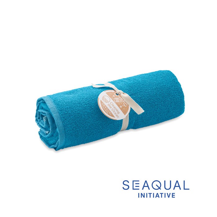 SAND - SEAQUAL® Handtuch 70x140cm - türkis
